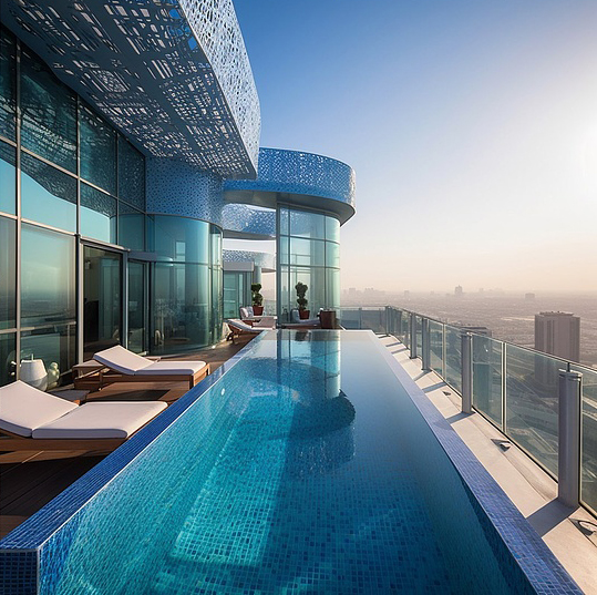Отели с развлечениями на крышах в Дубае